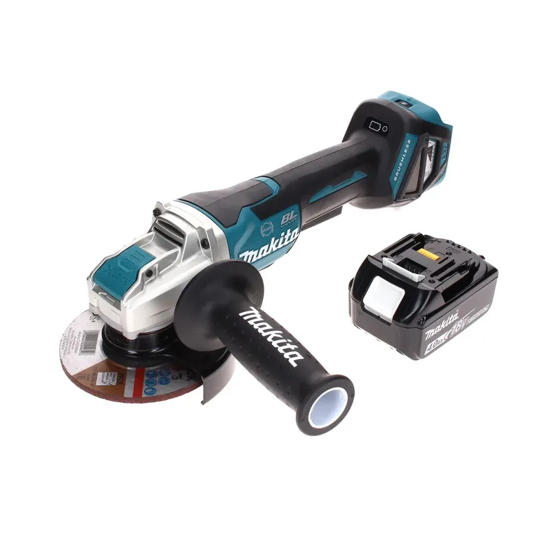Makita DGA 519 M1 Akku Winkelschleifer 18 V 125 mm Brushless X-Lock + 1x Akku 4,0 Ah - ohne Ladegerät Neue Kollektion