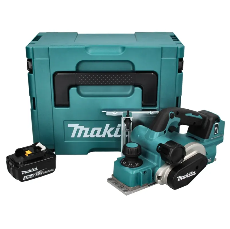 Makita DKP 181 F1J Akku Hobel Falzhobel 82 mm 18 V Brushless + 1x Akku 3,0 Ah + Makpac - ohne Ladegerät Jetzt Bestellen