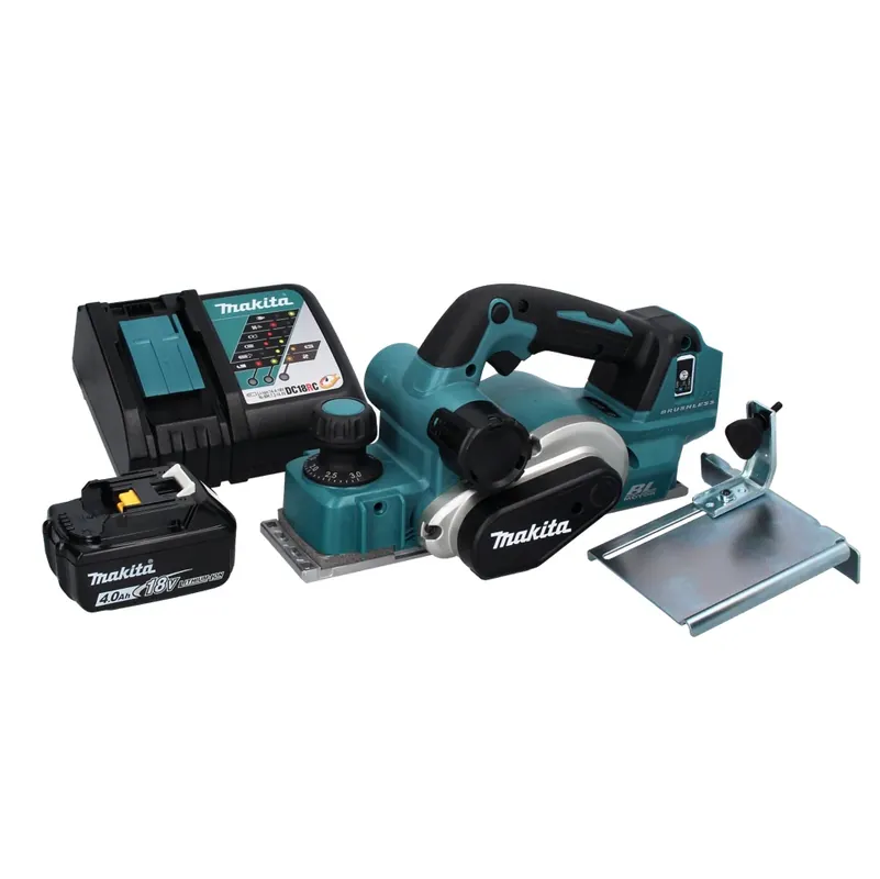 Makita DKP 181 RM1 Akku Hobel Falzhobel 82 mm 18 V Brushless + 1x Akku 4,0 Ah + Ladegerät Direktkauf