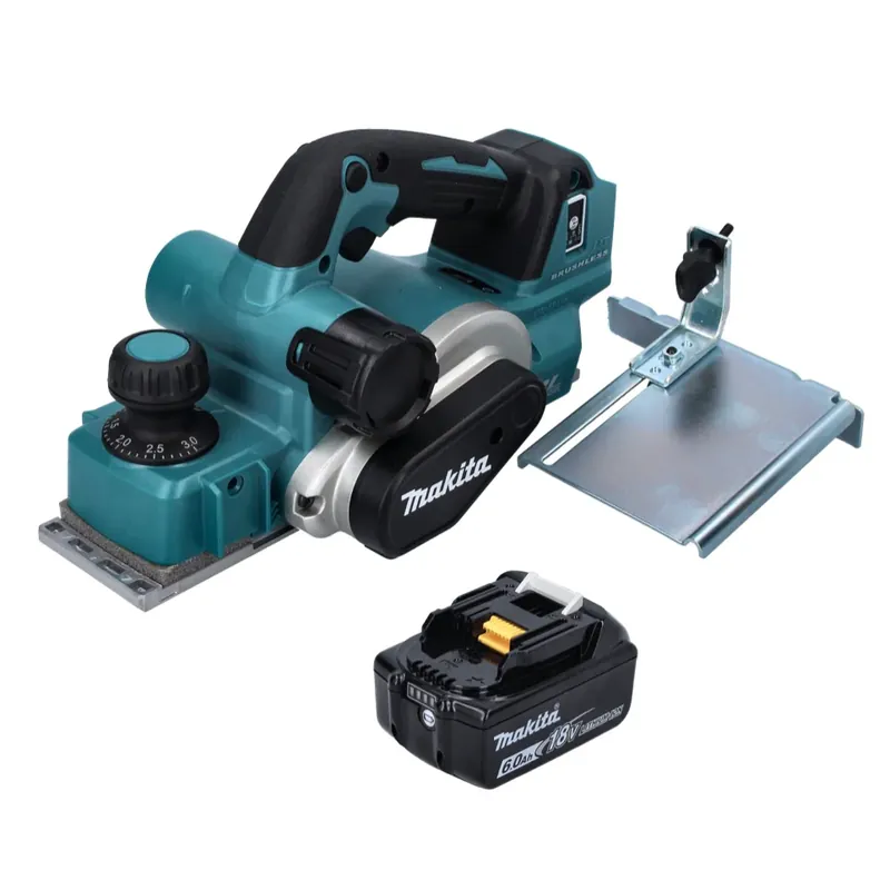 Makita DKP 181 G1 Akku Hobel Falzhobel 82 mm 18 V Brushless + 1x Akku 6,0 Ah - ohne Ladegerät Neue Ware