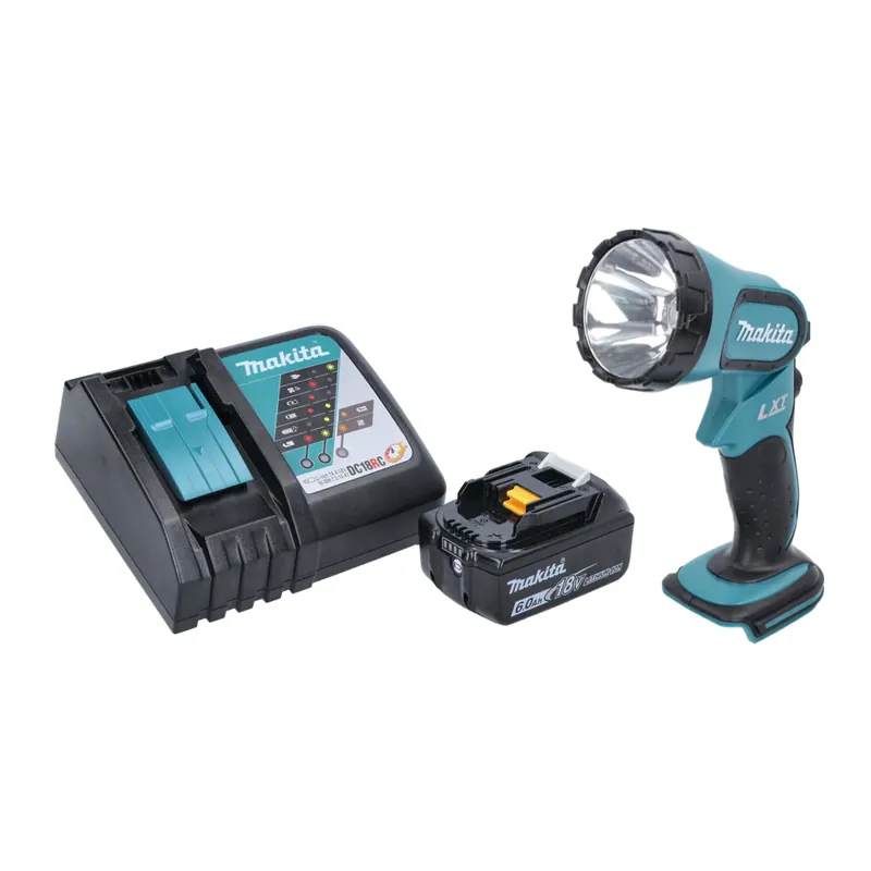 Makita DML 185 RG1 Akku Lampe / Handleuchte 18 V + 1x Akku 6,0 Ah + Ladegerät Begrenztes Angebot