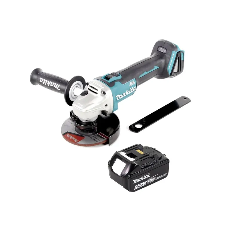 Top-Angebot Makita DGA 506 G1 Akku Winkelschleifer 18 V 125 mm Brushless + 1x Akku 6,0 Ah - ohne Ladegerät