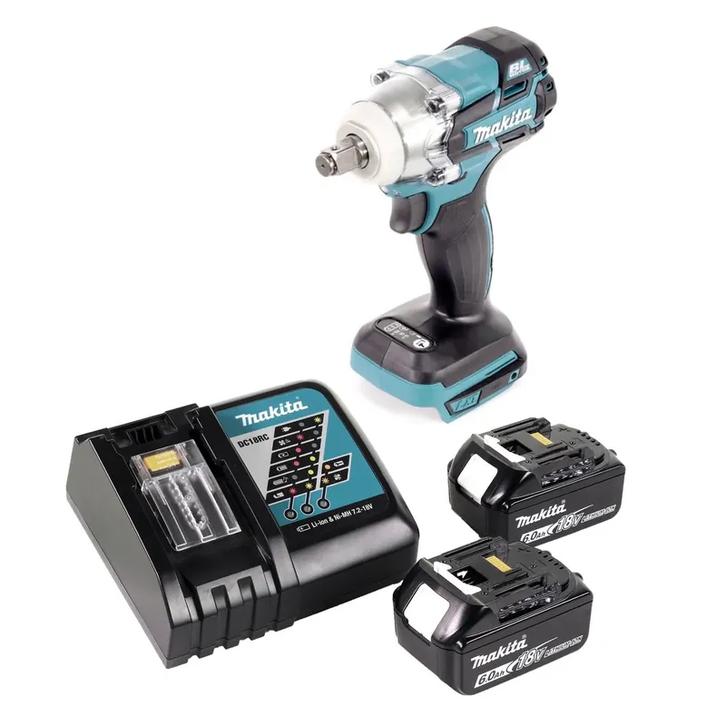 Super-Preis Makita DTW 285 RG Akku Schlagschrauber 18 V 280 Nm 1/2" Brushless + 2x Akku 6,0 Ah + Ladegerät