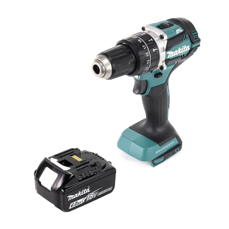 Jetzt Kaufen Makita DHP 484 G1 Akku Schlagbohrschrauber 18 V 54 Nm Brushless + 1x Akku 6,0 Ah - ohne Ladegerät