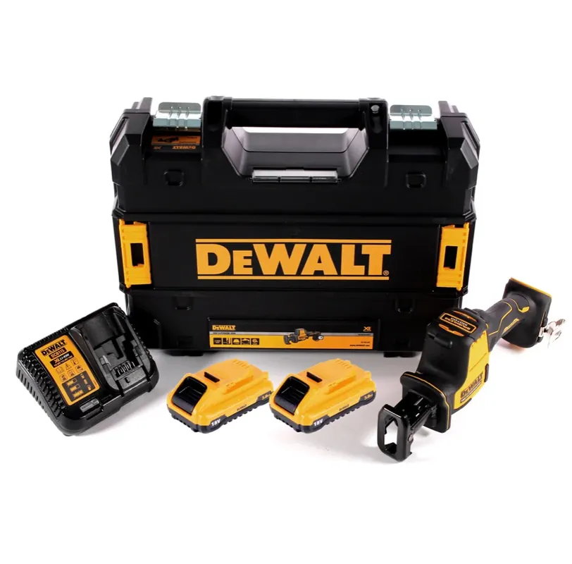 DeWalt DCS 369 L2 Akku Säbelsäge 18 V + 2x Akku 3,0 Ah + Ladegerät + TSTAK Jetzt Kaufen