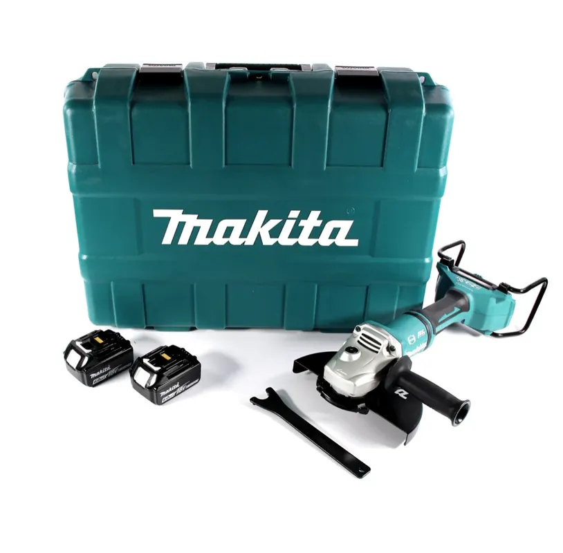 Jetzt Kaufen Makita DGA 900 GK Akku Winkelschleifer 36 V ( 2x 18 V ) 230 mm Brushless + 2x Akku 6,0 Ah + Koffer - ohne Ladegerät