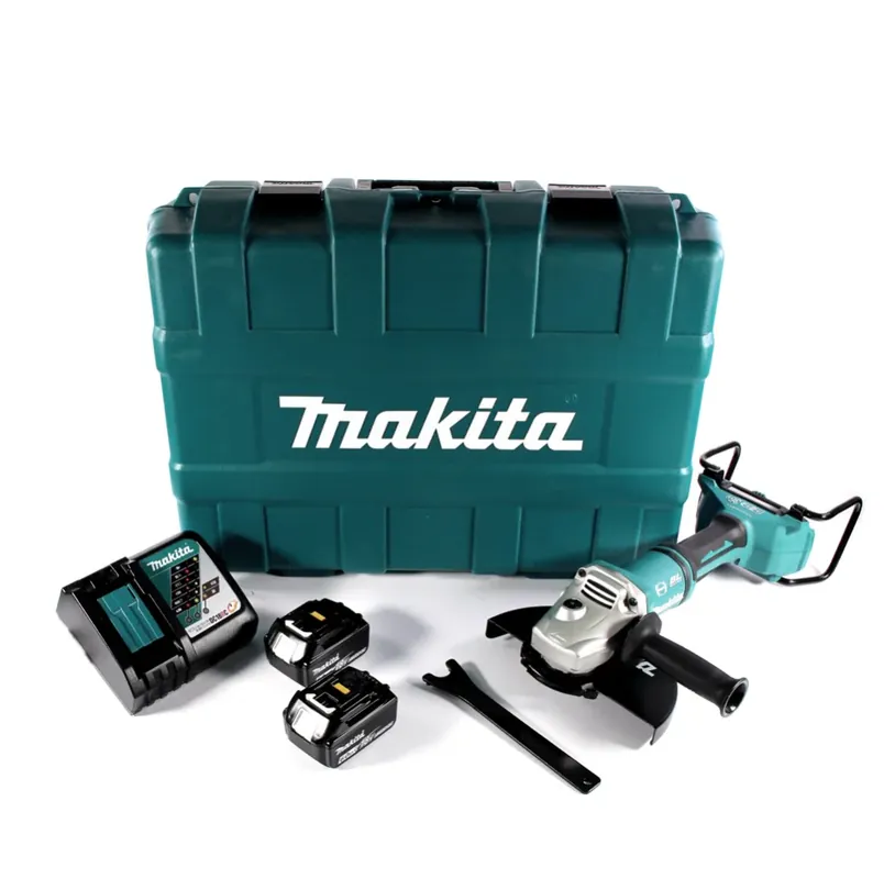 Sonderangebot Makita DGA 900 RGK Akku Winkelschleifer 36 V ( 2x 18 V ) 230 mm Brushless + 2x Akku 6,0 Ah + Ladegerät + Koffer