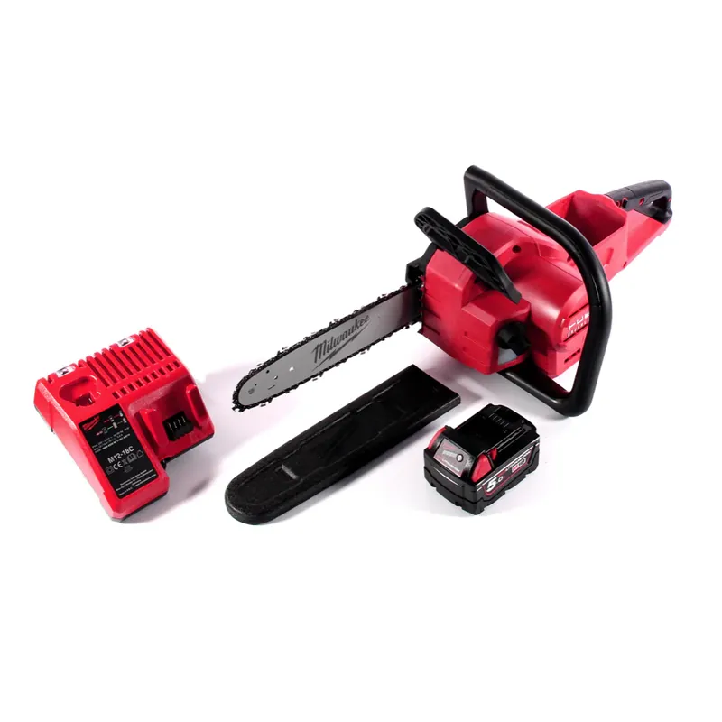 Neuheit Milwaukee M18 FCHSC-501C Akku Kettensäge 18 V 30 cm Brushless + 1x Akku 5,0 Ah + Ladegerät