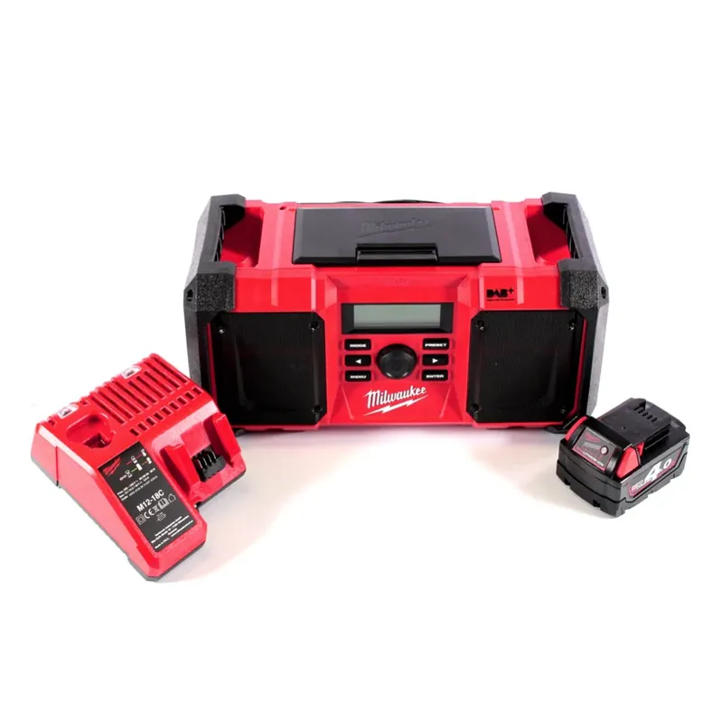 Milwaukee M18 JSR DAB+-401C Akku / Netz Radio Baustellenradio 18 V + 1x Akku 4,0 Ah + Ladegerät Expressversand