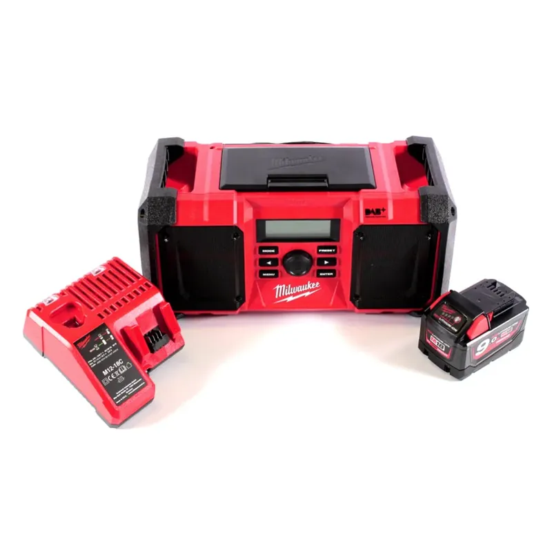 Milwaukee M18 JSR DAB+-901C Akku / Netz Radio Baustellenradio 18 V + 1x Akku 9,0 Ah + Ladegerät Preis Gesenkt