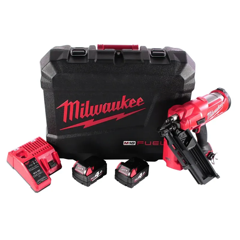 Milwaukee M18 FFN-402C Akku Nagler 18 V 50 - 90 mm Brushless + 2x Akku 4,0 Ah + Ladegerät + Koffer Echt