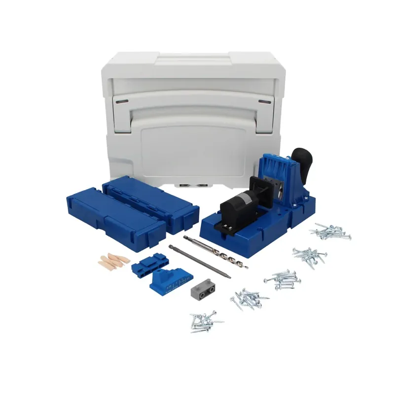 Sale KREG Jig K5 Bohrschablone ( K5-EUR-SYS ) Taschenloch Holzverbindungssystem + Bohrschablone K5 + Sockel + Zubehör + Systainer