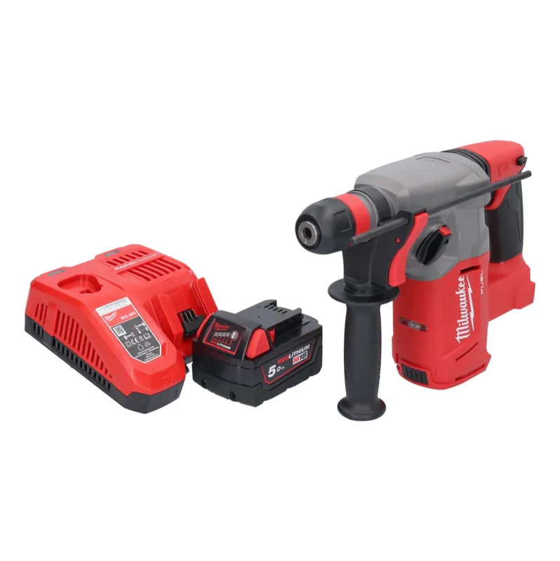 Sichere Zahlung Milwaukee M18 CHX-501 Akku Kombihammer 18 V 2,5 J SDS plus Brushless + 1x Akku 5,0 Ah + Ladegerät