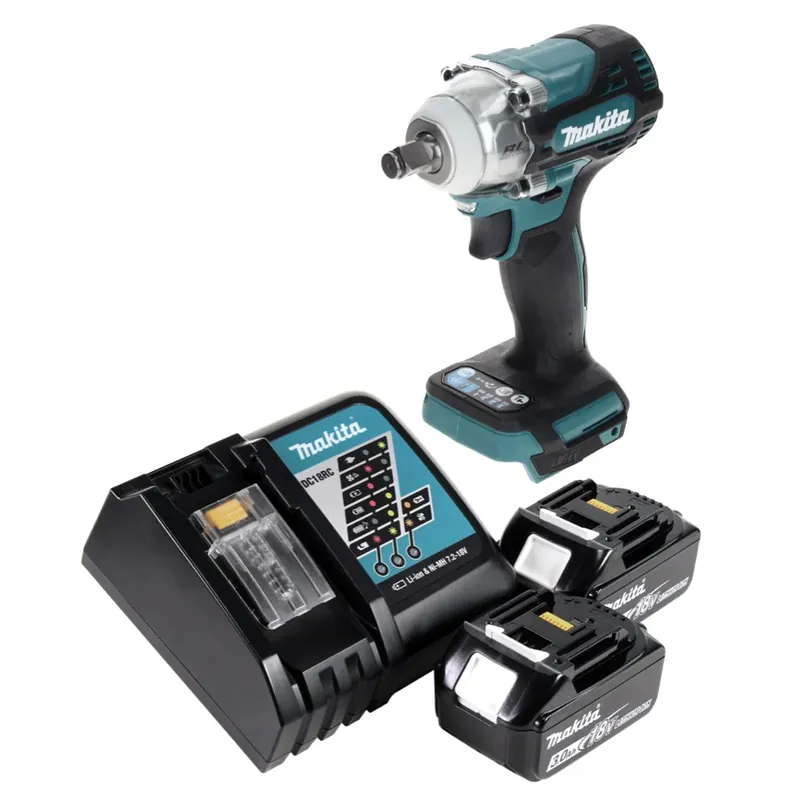 Makita DTW 300 RF Akku Schlagschrauber 18 V 330 Nm 1/2" Brushless + 2x Akku 3,0 Ah + Ladegerät Sale