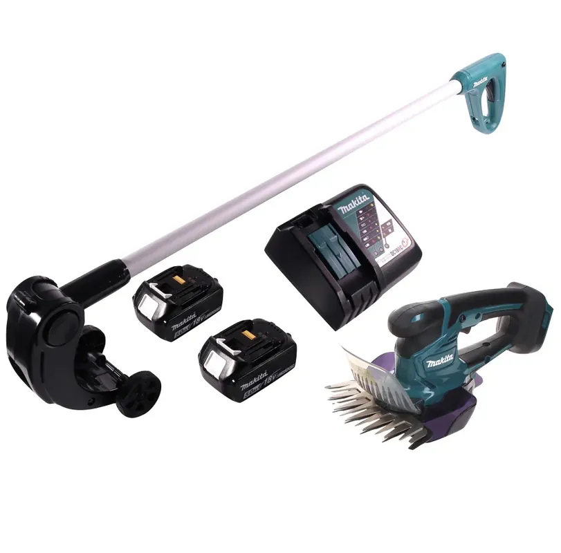 Top-Preis Makita DUM 604 RT Akku Grasschere 18 V + Griffverlängerung mit Rolle + 2x Akku 5,0 Ah + Ladegerät