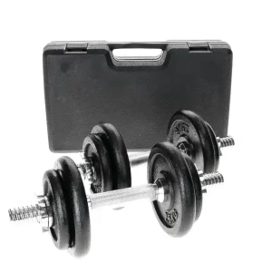 Surenkamas Svarmuo 2x 10 kg Kurzhantel Set ( YLDS09 ) 2x Kurzhantelstange + 4x 2,5 kg Gewicht + 4x 1,25 kg Gusseisen Hantelset Highlight