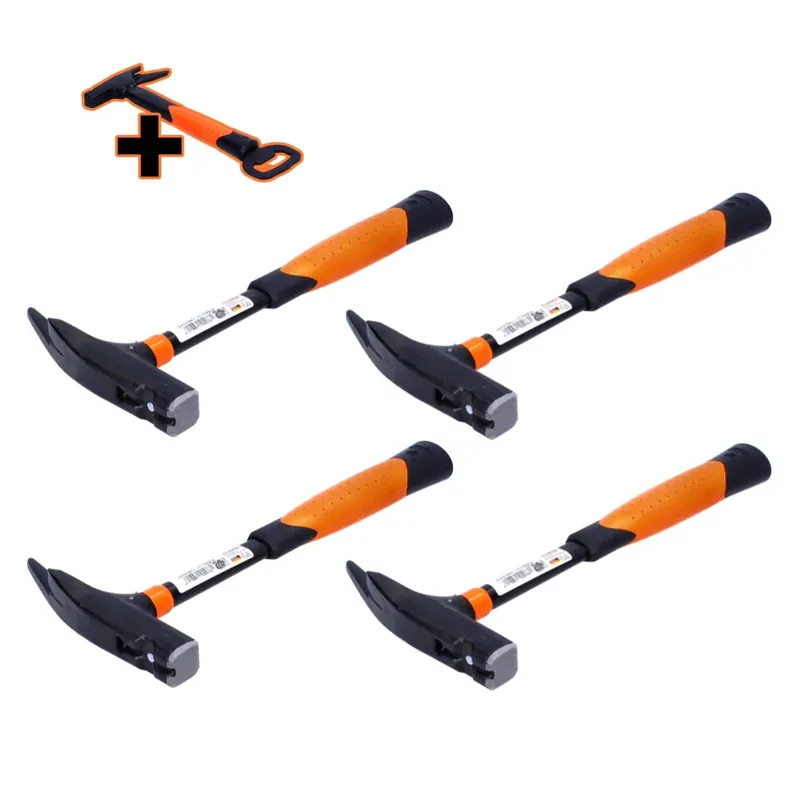 Finale Aktion Picard 820M Set 4x BlackGiant Latthammer glatt 600 g ( 4x 0082000 ) + Flaschenöffner in Latthammer / Hammer Optik