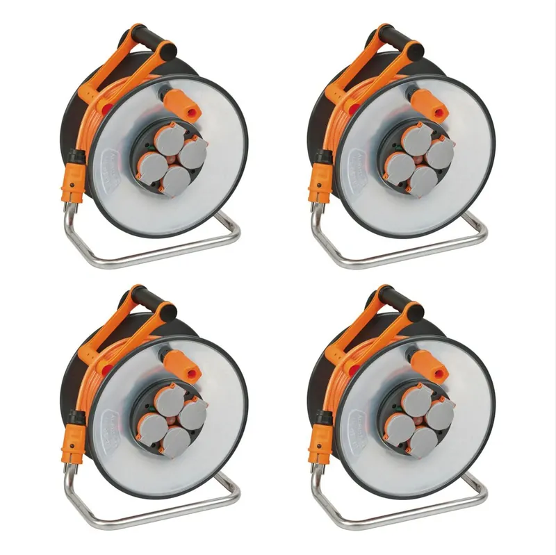 Neuheit Brennenstuhl professionalLINE Set 4x SteelCore Kabeltrommel 33 m IP 44 ( 4x 9191330200 ) H07BQ-F 3G1,5