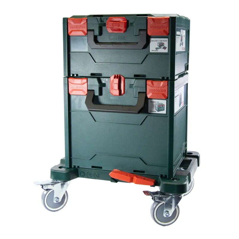 Metabo metaBOX Rollbrett ( 626894000 ) + 1x metaBOX 215 ( 626887000 ) + 1x metaBOX 340 ( 626888000 ) Bestseller