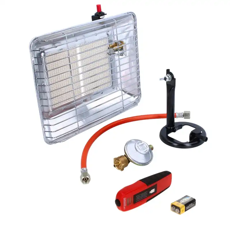 Billig Rothenberger Industrial Eco Piezo Gasheizstrahler ( 35985 ) + RoGasfüllstandmessgerät Gasfüllmessgerät ( 1500003369 )
