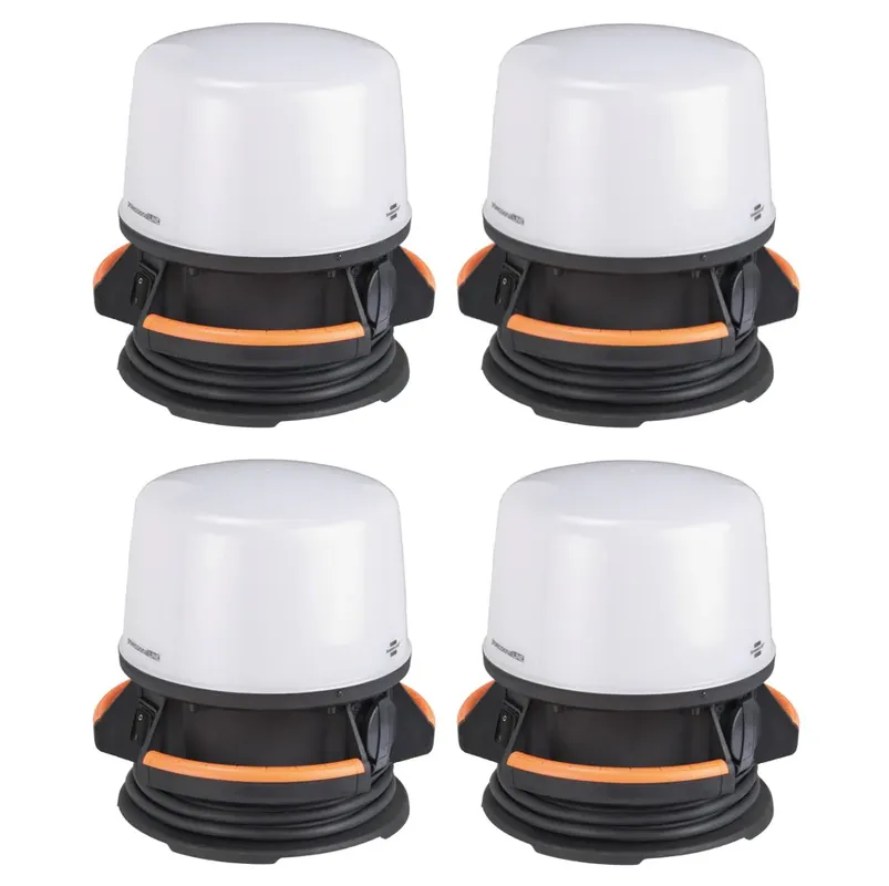 Direkt Vom Hersteller Brennenstuhl professionalLINE Set 4x ORUM LED Arbeitsleuchte 360° Baustrahler 4090 Lumen ( 4x 9171400400 ) 50 Watt IP54 BGI 608