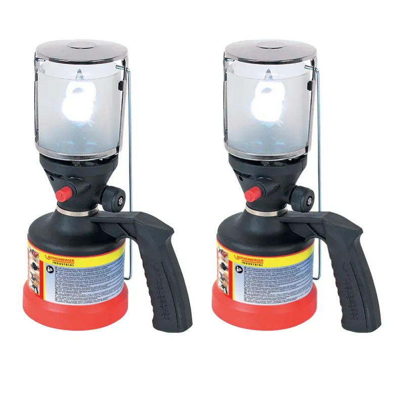 Beliebt Rothenberger Industrial Set 2x Scout Campinglampe Piezo Zündung + 6x Glühstrumpf ( 2x 35902 )