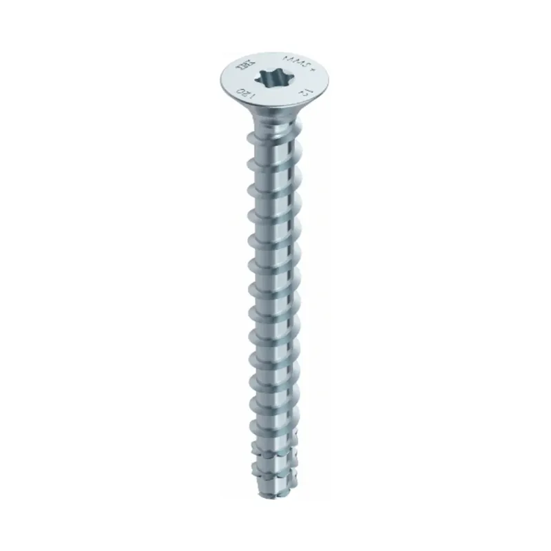 HECO MULTI MONTI plus F Schraubanker 6,0 x 100 mm 200 Stück ( 4x 48503 ) Betonschraube, Senkkopf, T-Drive, verzinkt blau, A2K Günstig