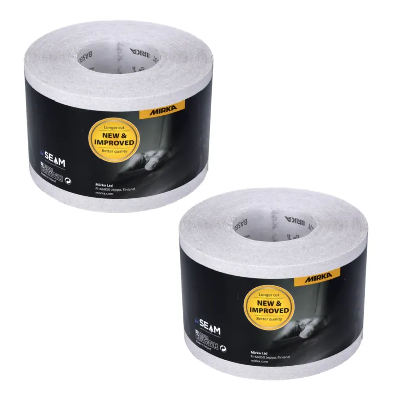 Günstig Mirka BASECUT Schleifpapier 115 mm x 50 m P120 2x Schleifrolle ( 2x 2251100112N ) Universal Schleifpapier