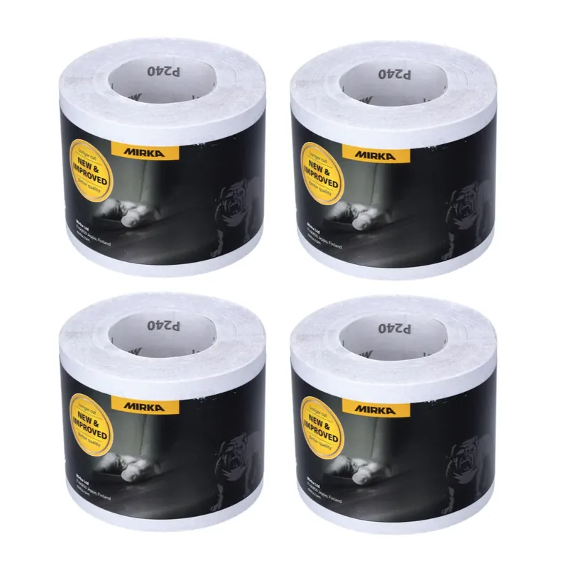 Bestseller Mirka BASECUT Schleifpapier 115 mm x 50 m P240 4x Schleifrolle ( 4x 2251100125N ) Universal Schleifpapier