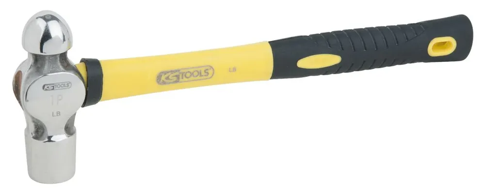 Sale KS TOOLS EDELSTAHL Schlosserhammer mit Fiberglasstiel, 440g ( 964.2103 )
