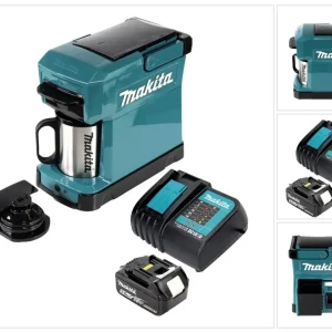 Makita DCM 501 RT Kaffeemaschine Akku betrieben, tragbar + 1x 5,0 Ah Akku & Ladegerät Sofort Bestellen