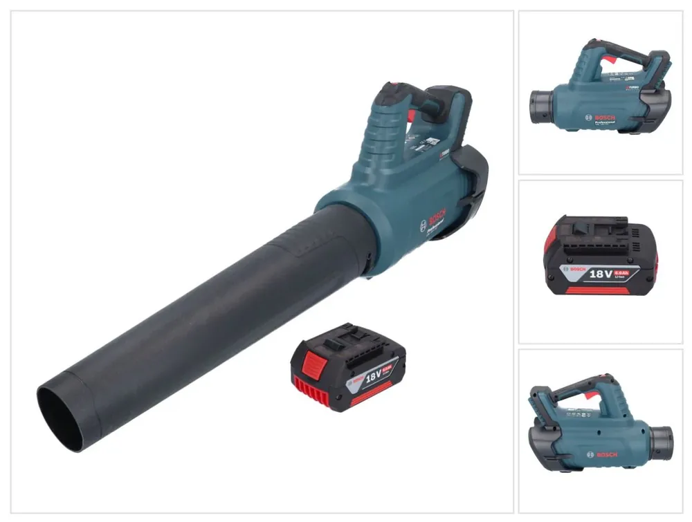 Bosch GBL 18V-750 Professional Akku Gebläse 18 V BITURBO Brushless + 1x Akku 6,0 Ah - ohne Ladegerät Direktkauf