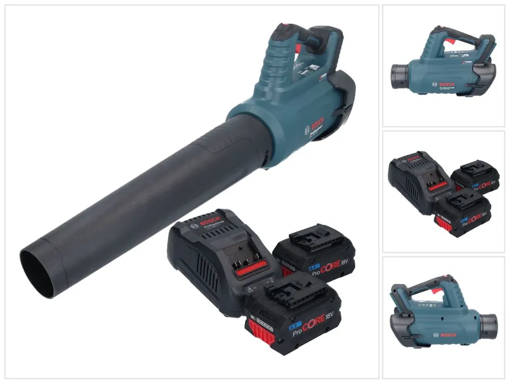 Bosch GBL 18V-750 Professional Akku Gebläse 18 V BITURBO Brushless + 2x ProCORE Akku 8,0 Ah + Ladegerät Preisknaller