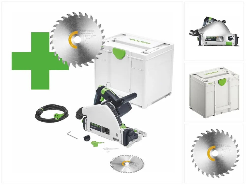 Neu Im Sortiment Festool TS 55 F-Plus Master Edition Tauchsäge 1200 W 160 mm ( 577843 ) + Sägeblatt + Systainer