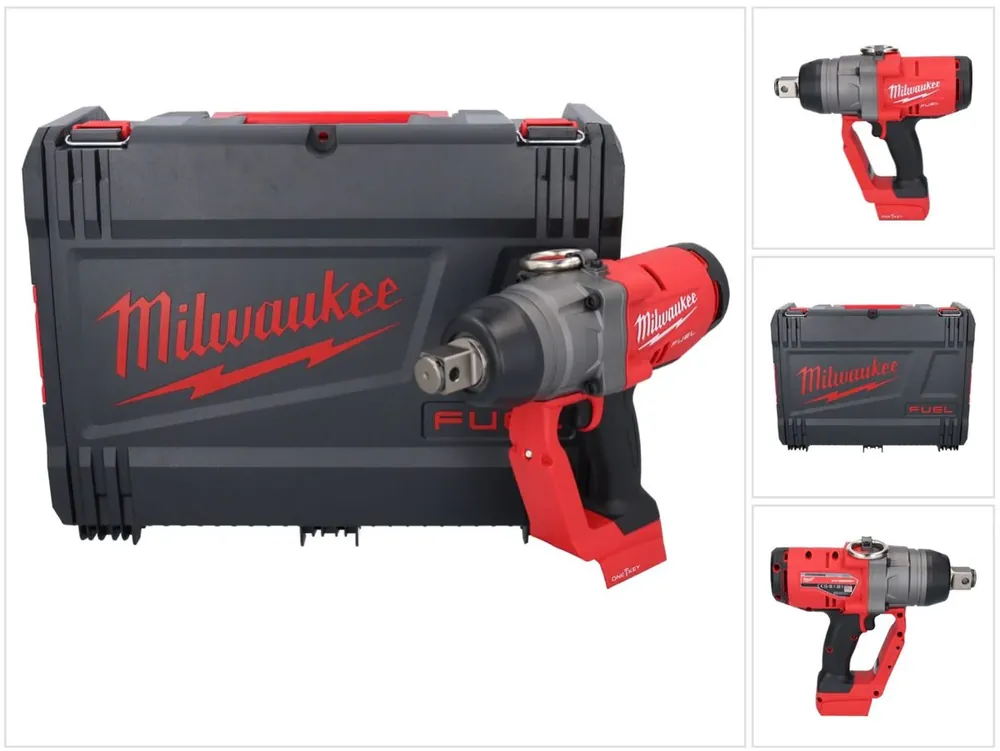 Milwaukee M18 ONEFHIWF1-0X Akku Schlagschrauber 18 V 2033 Nm 1″ Brushless ( 4933459732 ) + HD Box - ohne Akku, ohne Ladegerät Neu