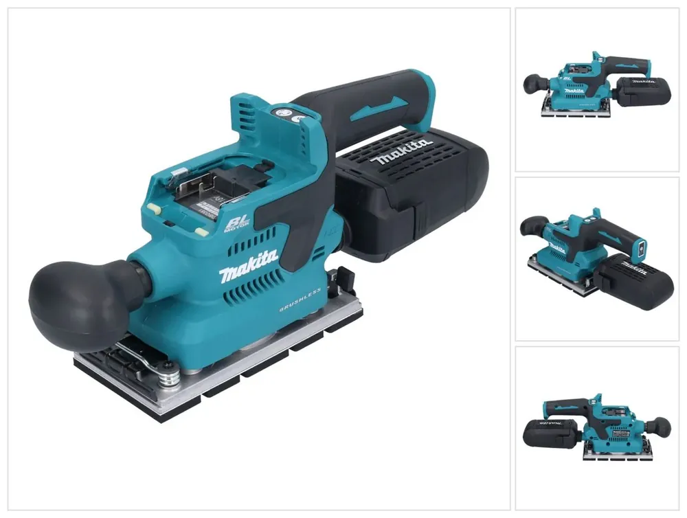 Makita DBO 381 ZU Akku Schwingschleifer 18 V 93 x 185 mm Brushless Solo - ohne Akku, ohne Ladegerät Neue Kollektion