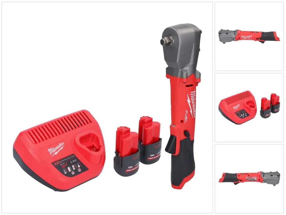Bestseller Milwaukee M12 FRAIWF12-252 Akku Winkelschlagschrauber 12 V 1/2" 270 Nm Brushless + 2x Akku 2,5 Ah + Ladegerät