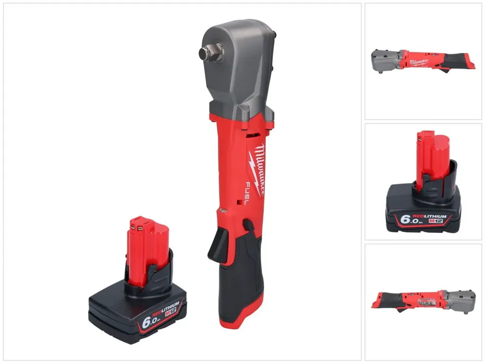 Expressversand Milwaukee M12 FRAIWF12-601 Akku Winkelschlagschrauber 12 V 1/2" 270 Nm Brushless + 1x Akku 6,0 Ah - ohne Ladegerät