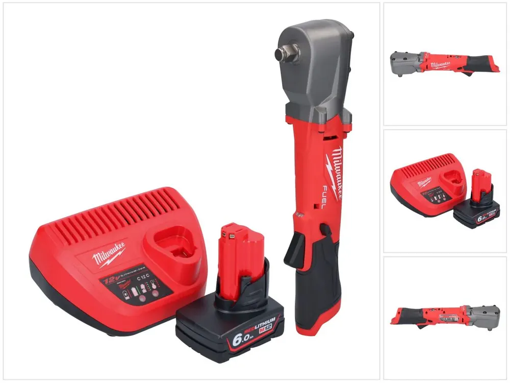 Milwaukee M12 FRAIWF12-601 Akku Winkelschlagschrauber 12 V 1/2" 270 Nm Brushless + 1x Akku 6,0 Ah + Ladegerät Neu Im Sortiment