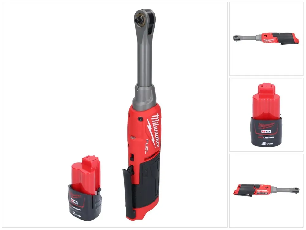 Milwaukee M12 FHIR14LR-201 Akku Hochgeschwindigkeits Ratsche 12 V 47 Nm 1/4" Brushless + 1x Akku 2,0 Ah - ohne Ladegerät Sonderaktion