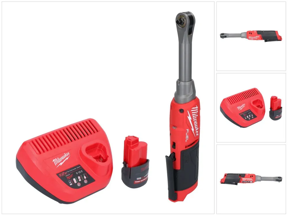 Milwaukee M12 FHIR14LR-251 Akku Hochgeschwindigkeits Ratsche 12 V 47 Nm 1/4" Brushless + 1x Akku 2,5 Ah + Ladegerät Preisknaller
