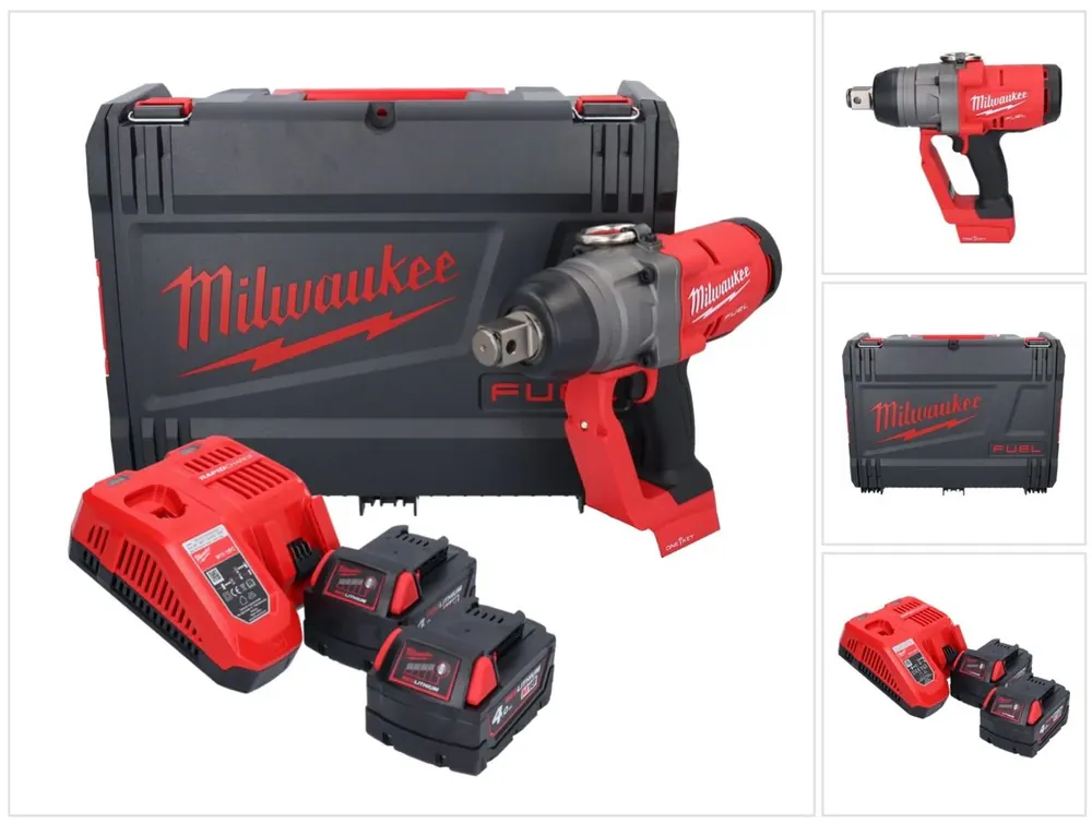 Direkt Vom Hersteller Milwaukee M18 ONEFHIWF1-402X Akku Schlagschrauber 18 V 2033 Nm 1″ Brushless + 2x Akku 4,0 Ah + Ladegerät + HD Box