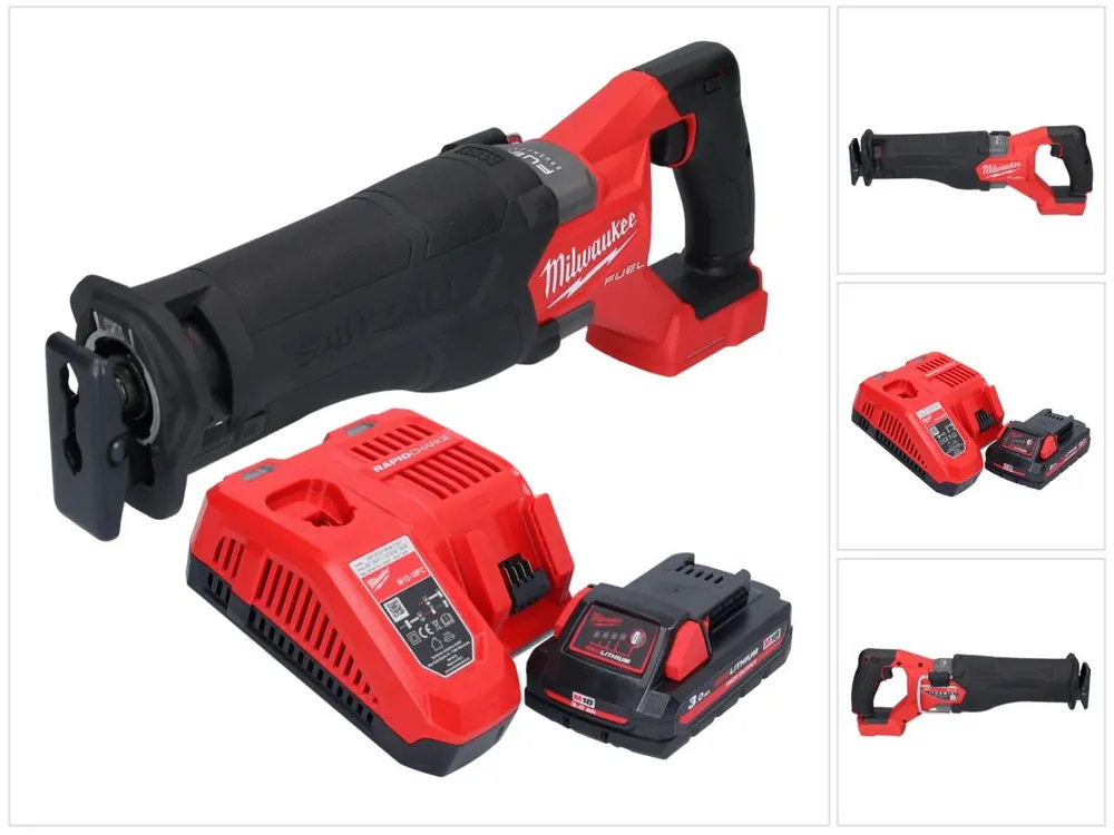 Milwaukee M18 FSZ-301 Akku Recipro Säbelsäge 18 V Brushless + 1x Akku 3,0 Ah + Ladegerät Neue Ware