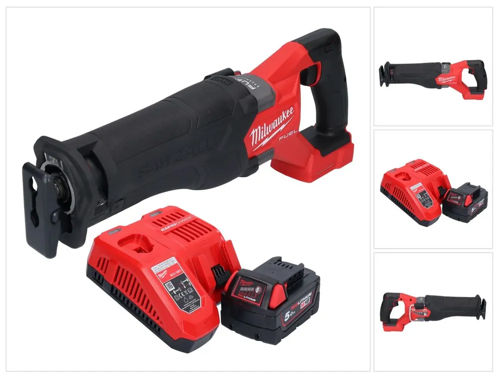 Milwaukee M18 FSZ-501 Akku Recipro Säbelsäge 18 V Brushless + 1x Akku 5,0 Ah + Ladegerät Nur Heute