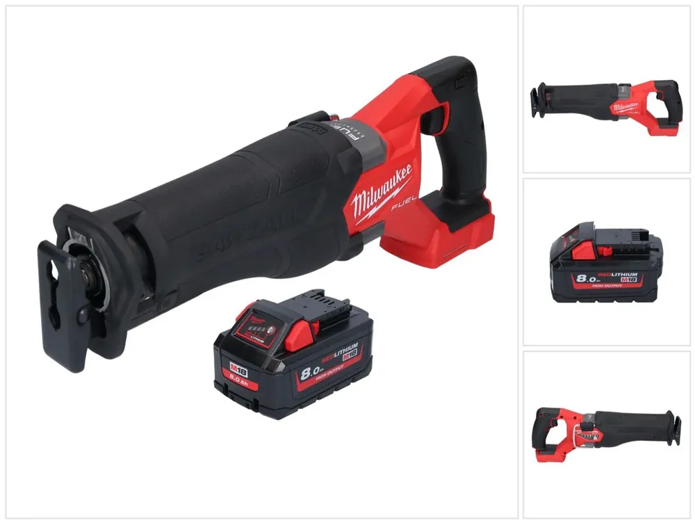 Neue Kollektion Milwaukee M18 FSZ-801 Akku Recipro Säbelsäge 18 V Brushless + 1x Akku 8,0 Ah - ohne Ladegerät