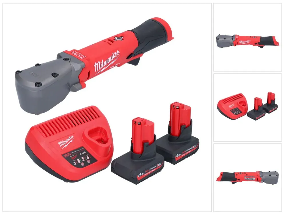 Top-Angebot Milwaukee M12 FRAIWF38-502 Akku Winkelschlagschrauber 12 V 3/4" 270 Nm Brushless + 2x Akku 5,0 Ah + Ladegerät