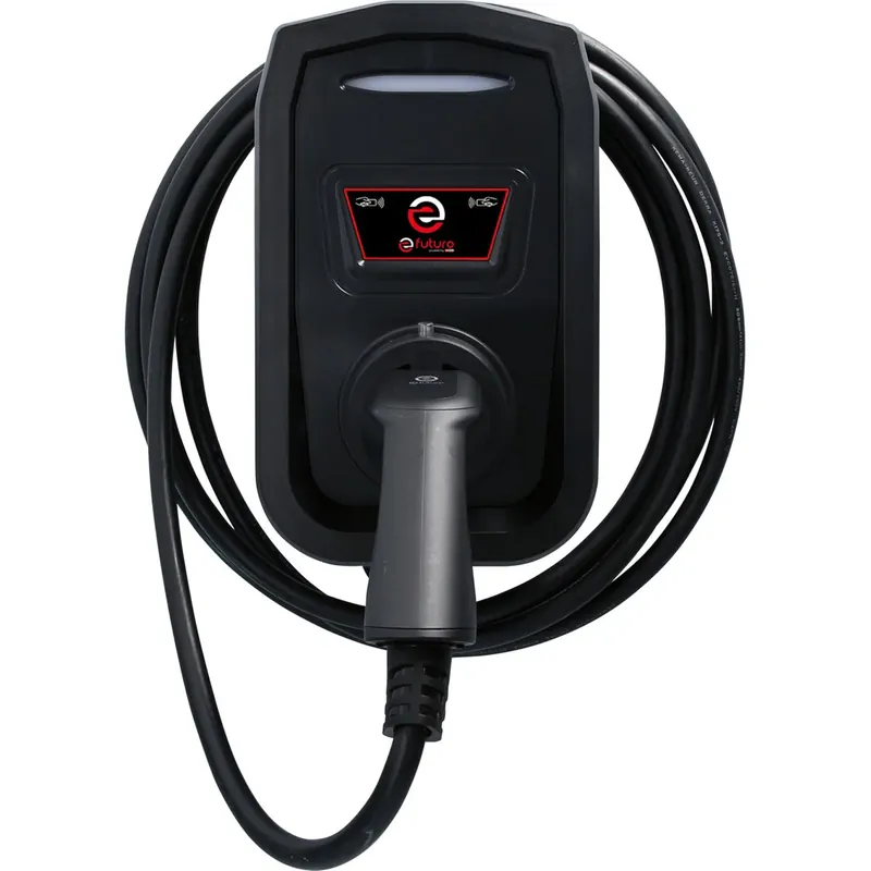 KS TOOLS efuturo Wallbox mit Typ 2 Ladekabel, 1 Phase, bis zu 7,4 kW, 32 A, 230 V, Mode 3, mit RFID Zugangskontrolle, ohne Stromzähler ( 117.7572 ) Neuheit