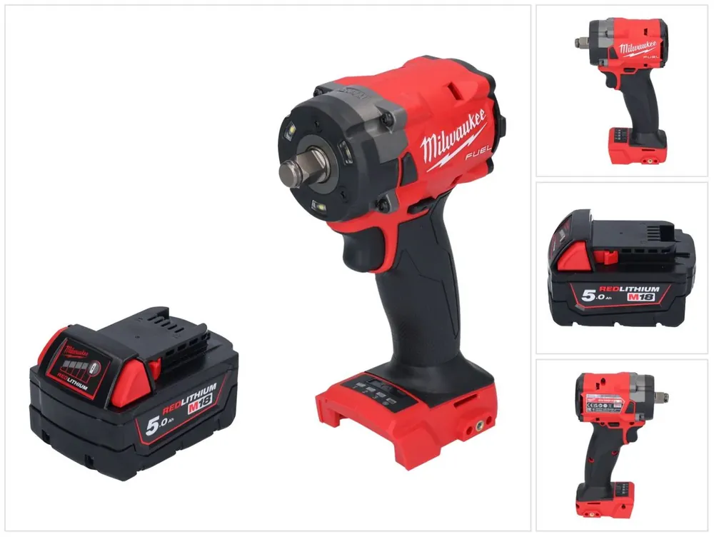 Milwaukee M18 FIW2F12-501 Akku Schlagschrauber 18 V 339 Nm 1/2" Brushless + 1x Akku 5,0 Ah - ohne Ladegerät Sonderangebot