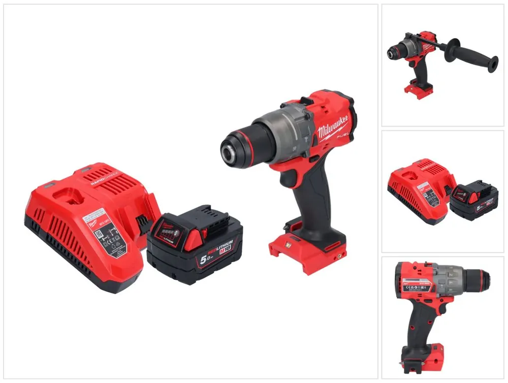 Wochenendangebot Milwaukee M18 FPD3-501 Akku Schlagbohrschrauber 18 V 158 Nm Brushless + 1x Akku 5,0 Ah + Ladegerät