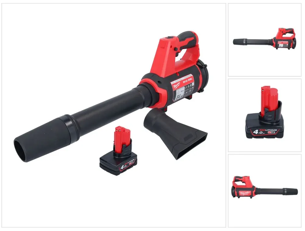 Jetzt Kaufen Milwaukee M12 BBL-401 Akku Gebläse 12 V + 1x Akku 4,0 Ah - ohne Ladegerät